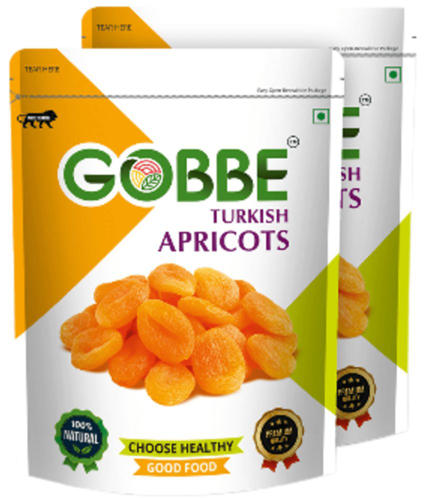     			GOBBE Apricot (Khumani) 400 g Pack of 2