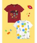 Nauti Nati Pack of 2 Baby Boys Cotton T-Shirt ( Multi )