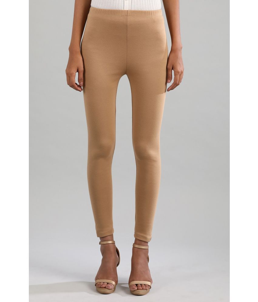     			Aurelia - Gold Cotton Blend Women's Leggings ( Pack of 1 )