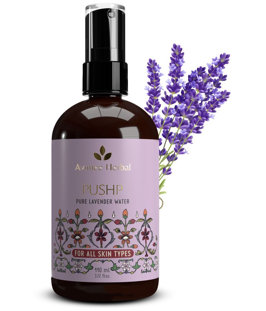     			Avimee Herbal Pushp Pure Lavender Water | Soothes Skin, Fights Acne | With Lavender Oil | 110ML