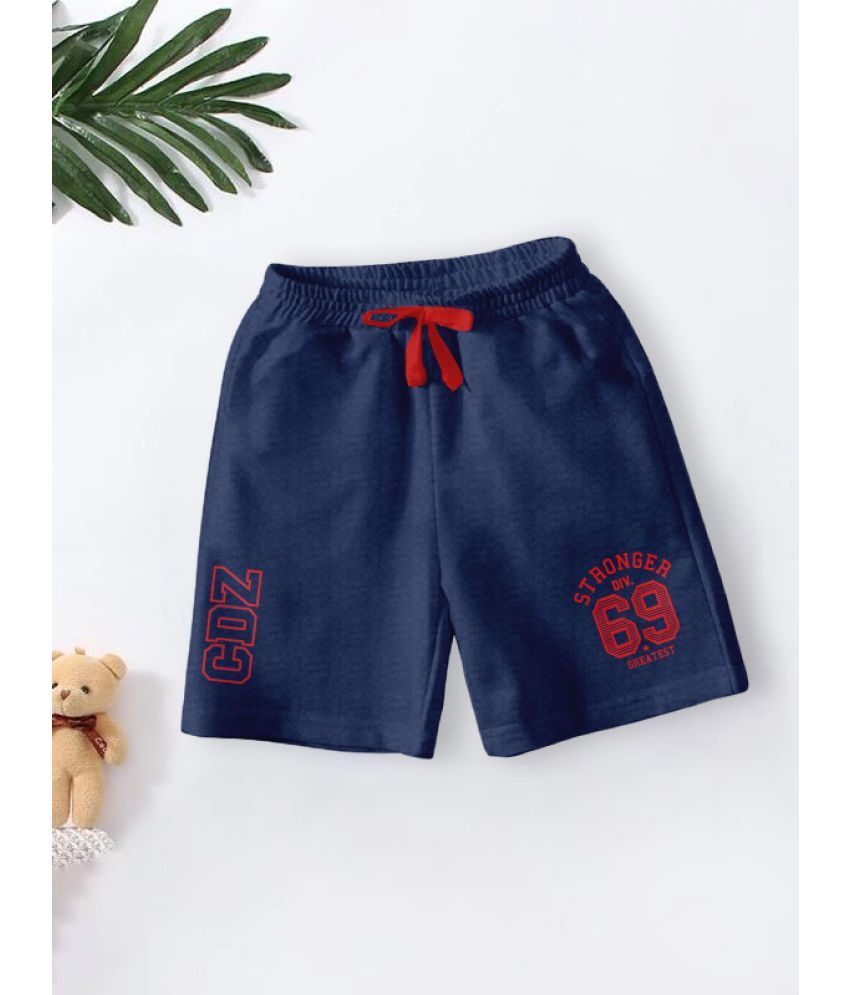     			CODEZ - Blue Cotton Blend Boys Shorts ( Pack of 1 )