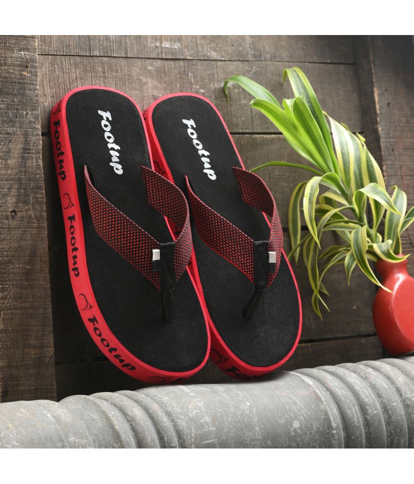     			Footup Red Men's Daily Slipper