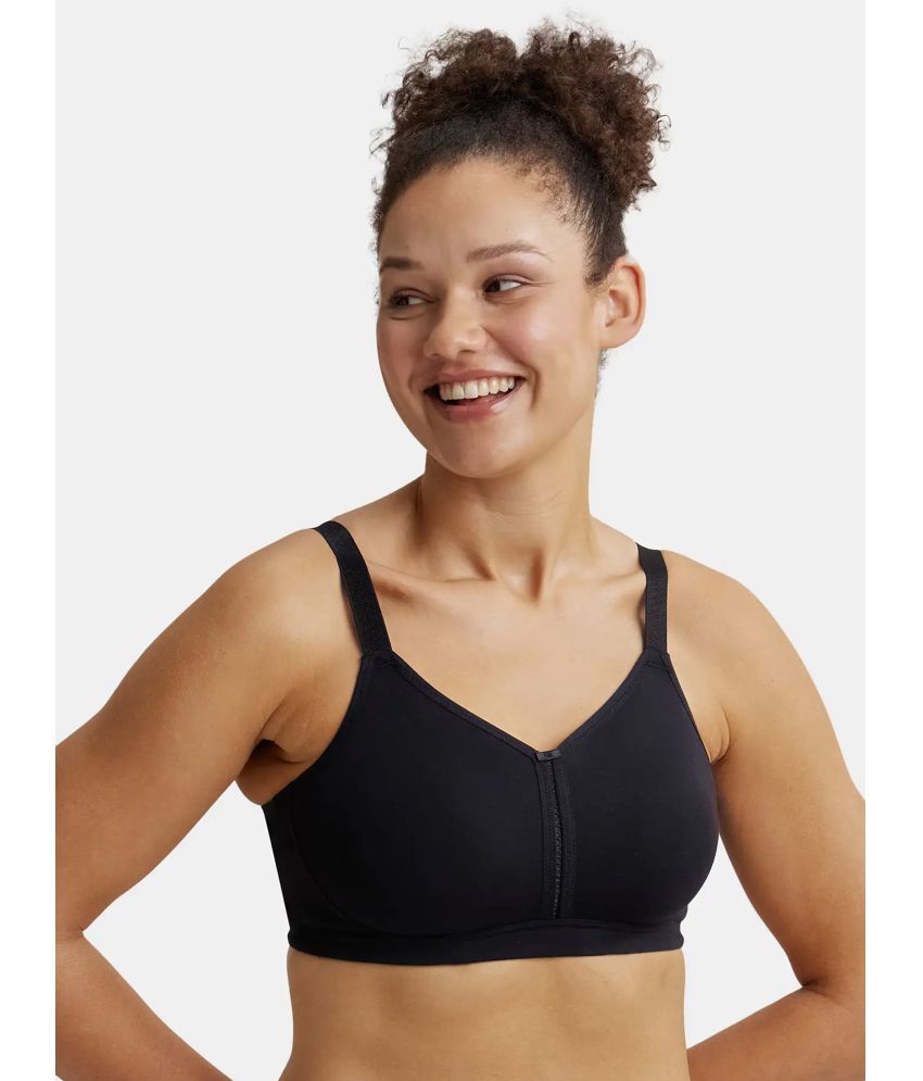     			Jockey ES27 Wirefree Non Padded Super Combed Cotton Elastane Full Coverage Minimizer Bra - Mocha