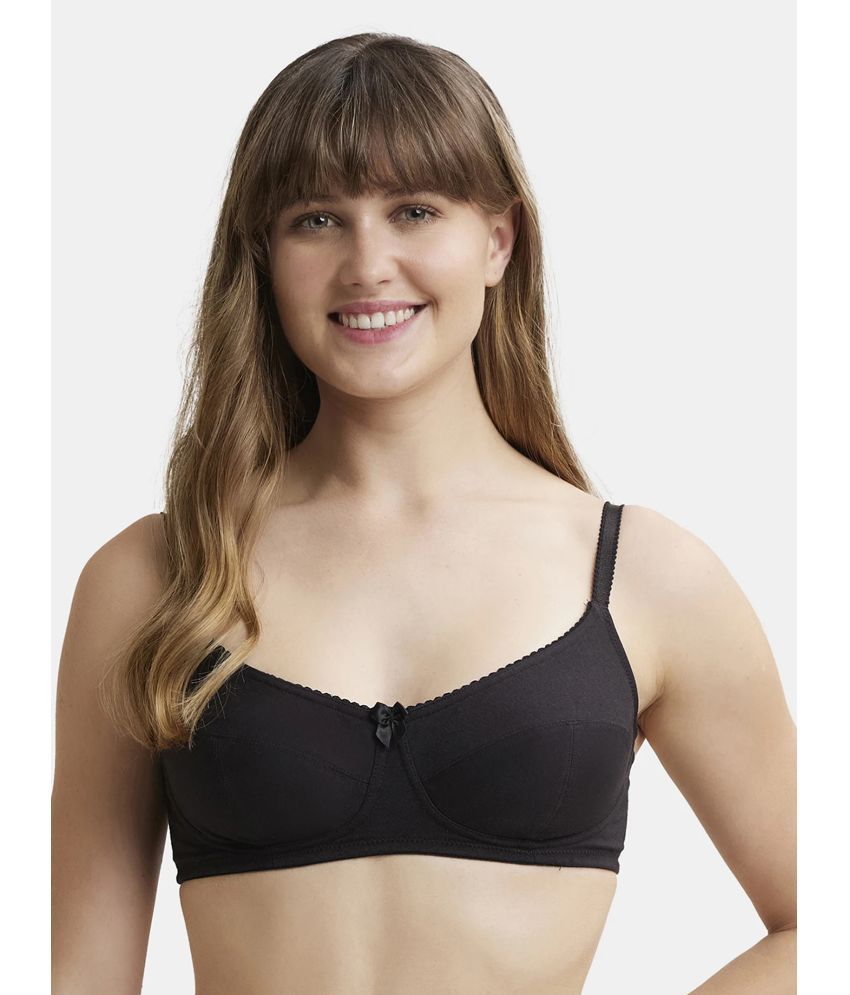     			Jockey 1615 Wirefree Non Padded Super Combed Cotton Elastane Everyday Bra - Black