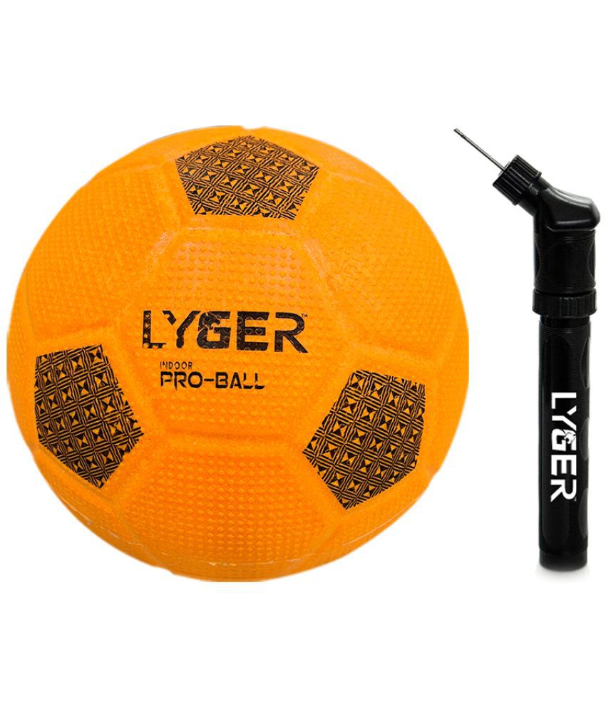     			LYGER Yellow Rubber Football ( Pack of 1 )