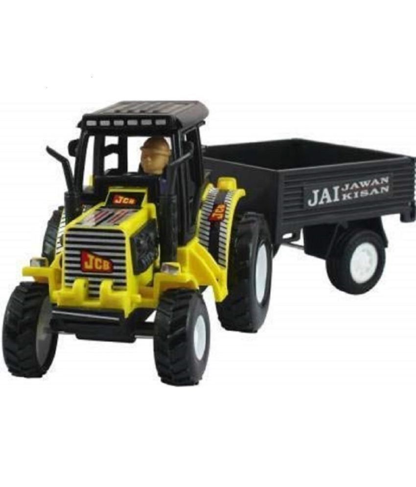     			New Farmer Tractors with Trolley Toy Pull Back Toy for Kids (Multi)