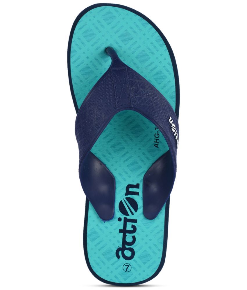     			Action Green Men's Thong Flip Flop