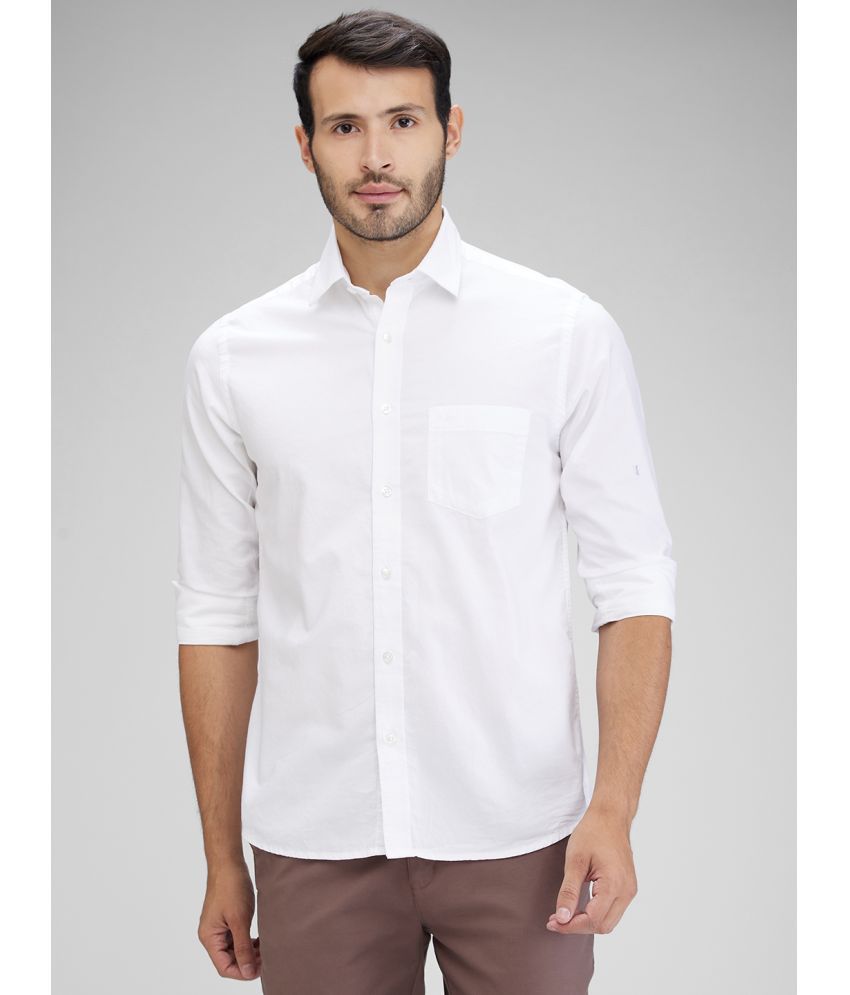     			Colorplus 100% Cotton Regular Fit Solids Full Sleeves Men's Casual Shirt - White ( Pack of 1 )