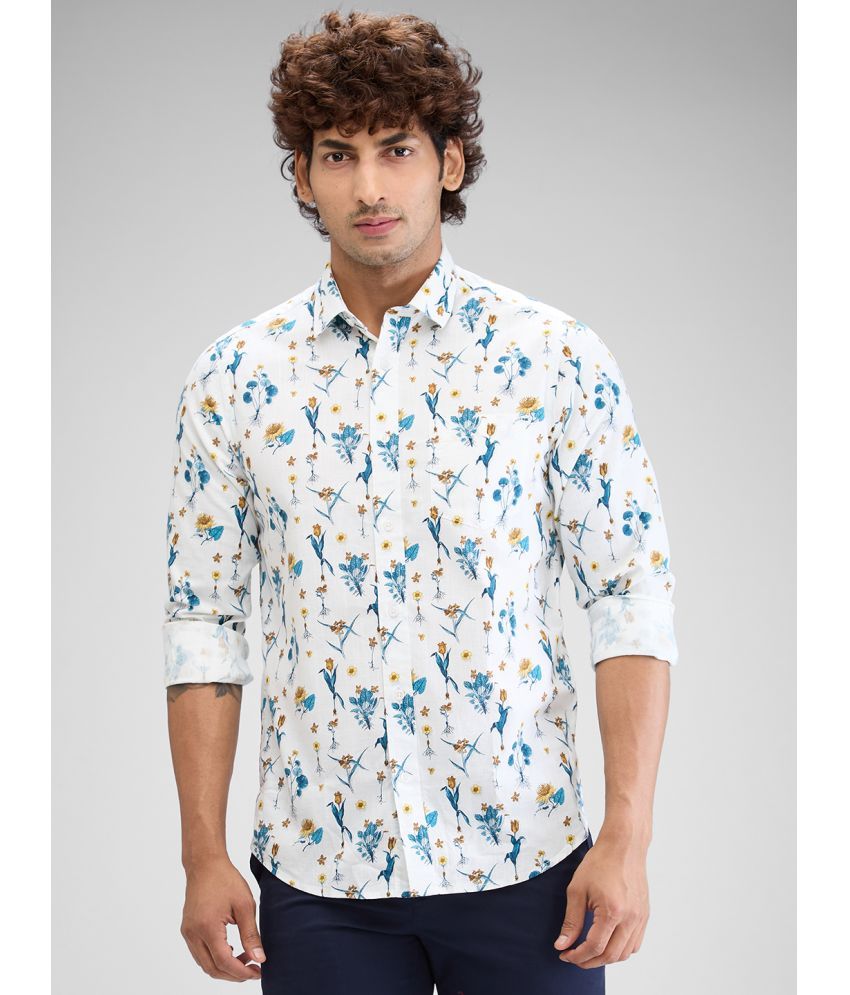     			Colorplus 100% Cotton Regular Fit Printed Full Sleeves Men's Casual Shirt - White ( Pack of 1 )