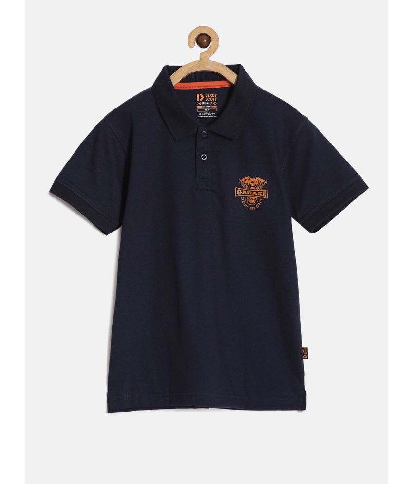     			Dixcy Scott Originals Blue Cotton Boy's Polo T-Shirt ( Pack of 1 )