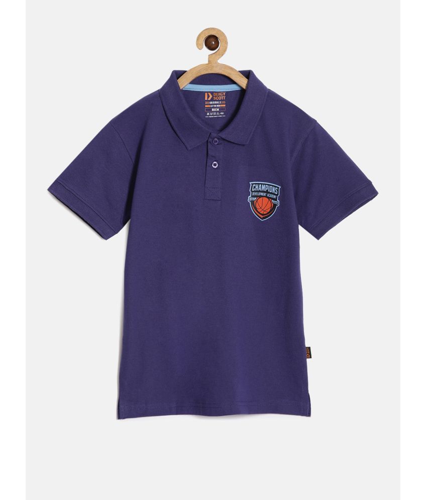     			Dixcy Scott Originals Navy Blue Cotton Boy's Polo T-Shirt ( Pack of 1 )