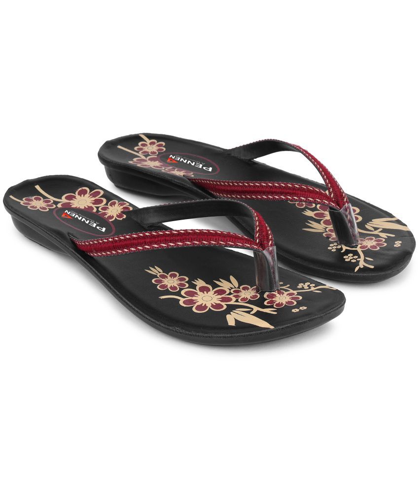     			PENNEN Maroon Women's Flats