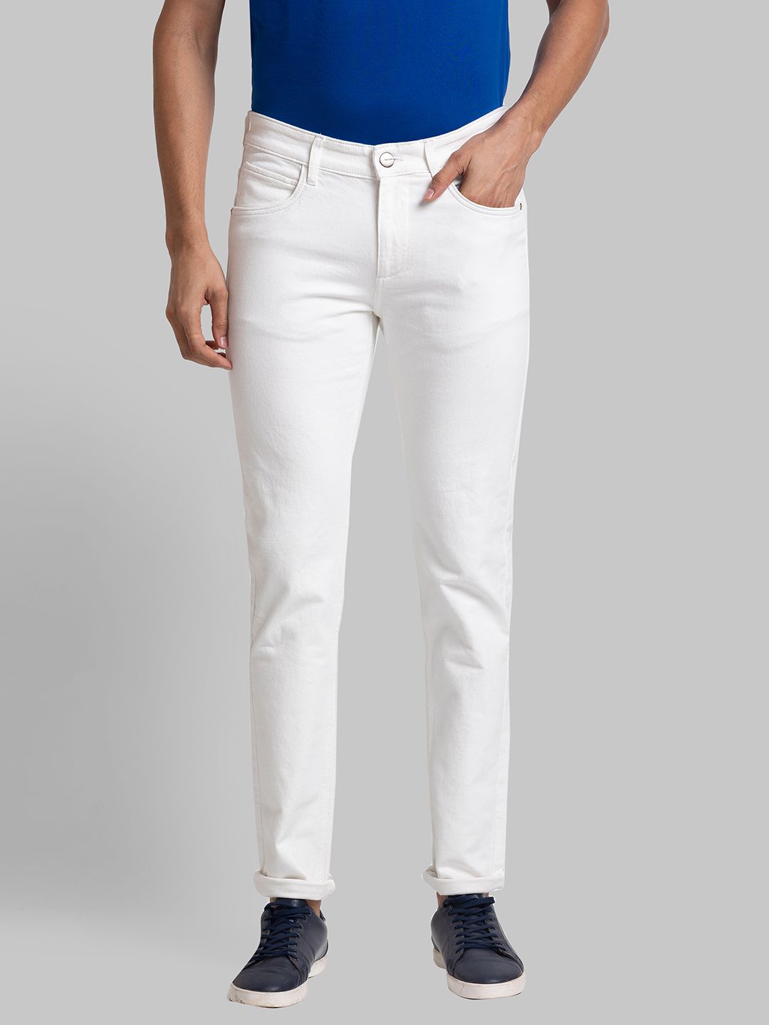     			Park Avenue Slim Fit Basic Men's Jeans - White ( Pack of 1 )