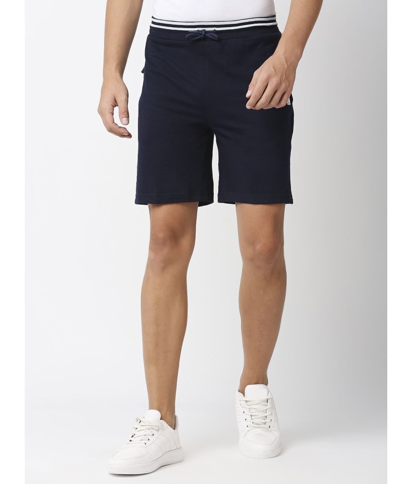     			Fitz Blue Cotton Blend Men's Shorts ( Pack of 1 )