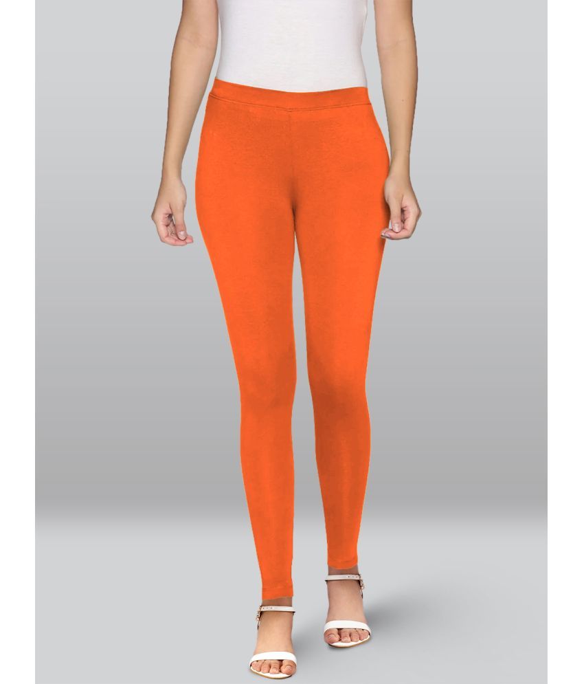     			LYRA - Orange Viscose Women's Leggings ( Pack of 1 )