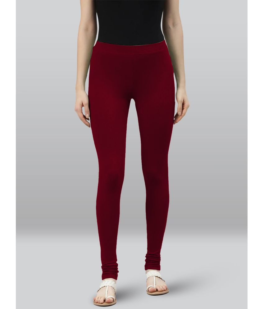     			LYRA - Wine Viscose Women's Leggings ( Pack of 1 )