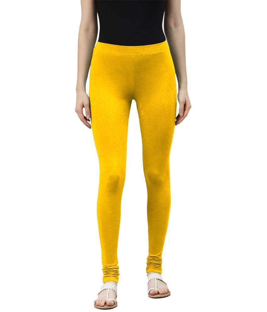     			LYRA - Yellow Viscose Women's Leggings ( Pack of 1 )