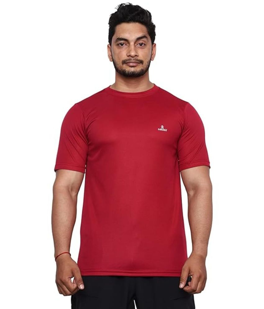     			Longlife Maroon Cotton Regular Fit Men's Sports T-Shirt ( Pack of 1 )