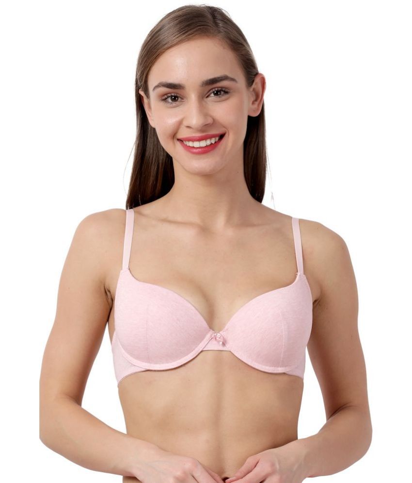     			Susie Pink Cotton Blend Lightly Padded Women's Push Up Bra ( Pack of 1 )