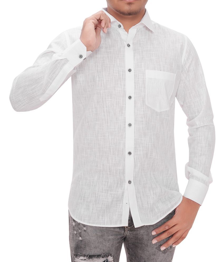     			ZuBerrys Cotton Blend Regular Fit Full Sleeves Men's Formal Shirt - White ( Pack of 1 )