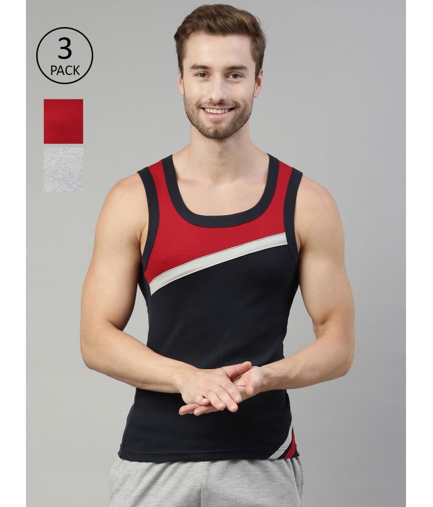     			Dixcy Scott Originals Multicolor Cotton Men's Vest ( Pack of 3 )