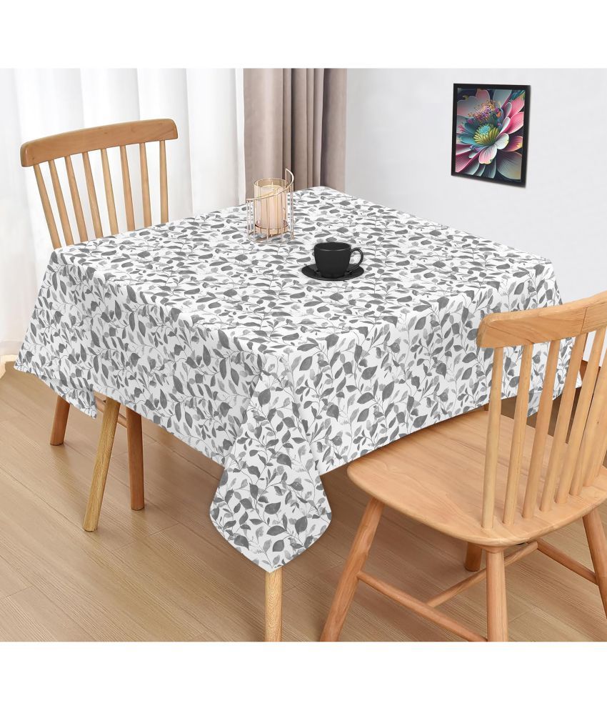     			Oasis Hometex Printed Cotton 2 Seater Square Table Cover ( 102 x 102 ) cm Pack of 1 Gray