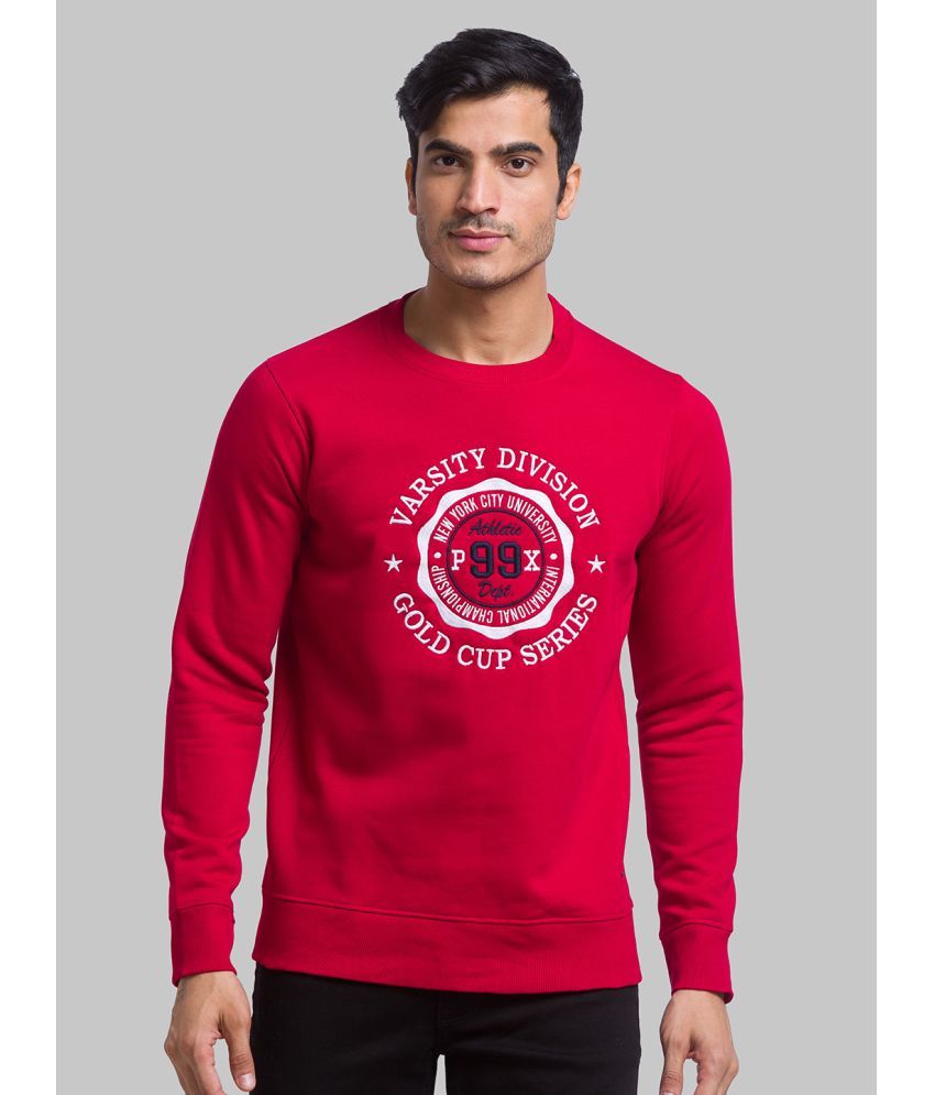     			Parx Polyester Round Neck Men's Sweatshirt - Red ( Pack of 1 )