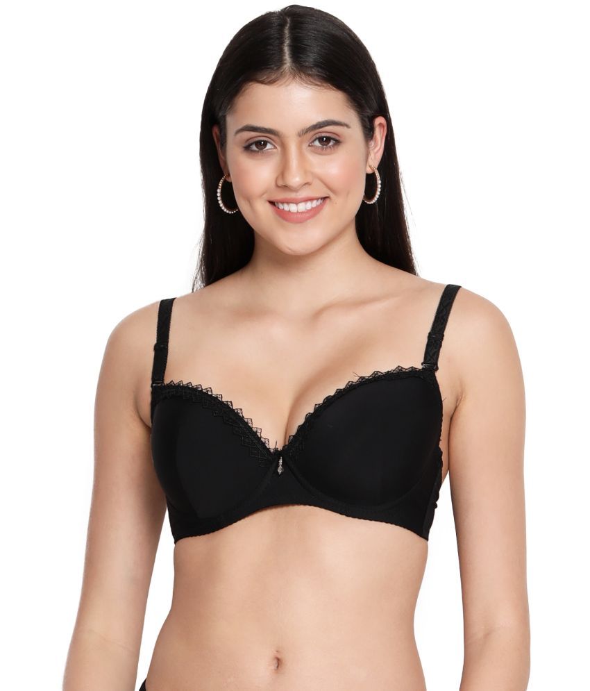     			Susie Nylon Heavily Padded Women's Everyday Bra ( Black )