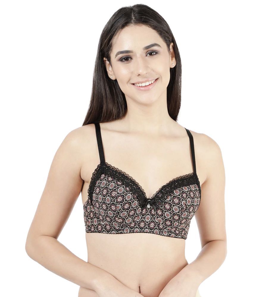     			Susie Nylon Lightly Padded Women's Everyday Bra ( Black )