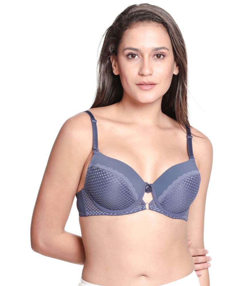     			Susie Pack of 1 Nylon Lightly Padded Women's Everyday Bra ( Navy Blue )