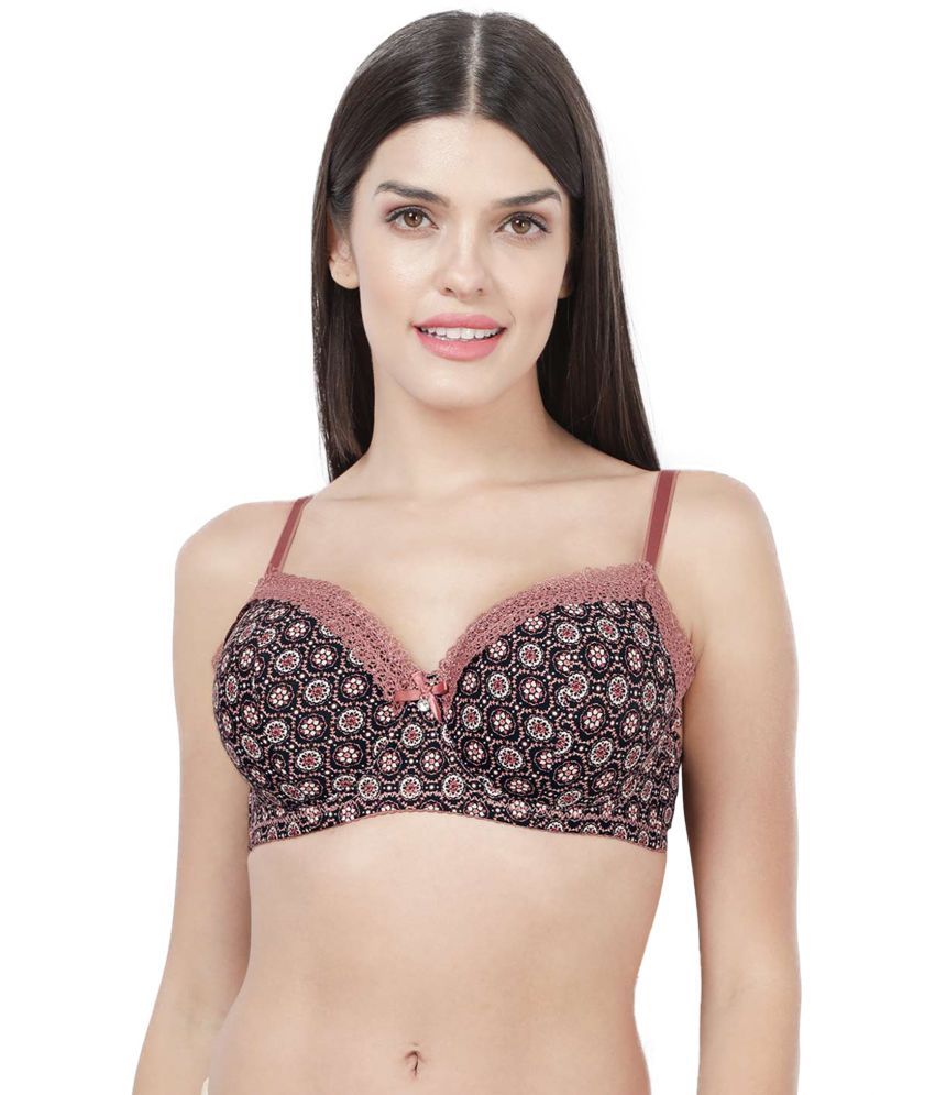     			Susie Nylon Lightly Padded Women's Everyday Bra ( Wine )