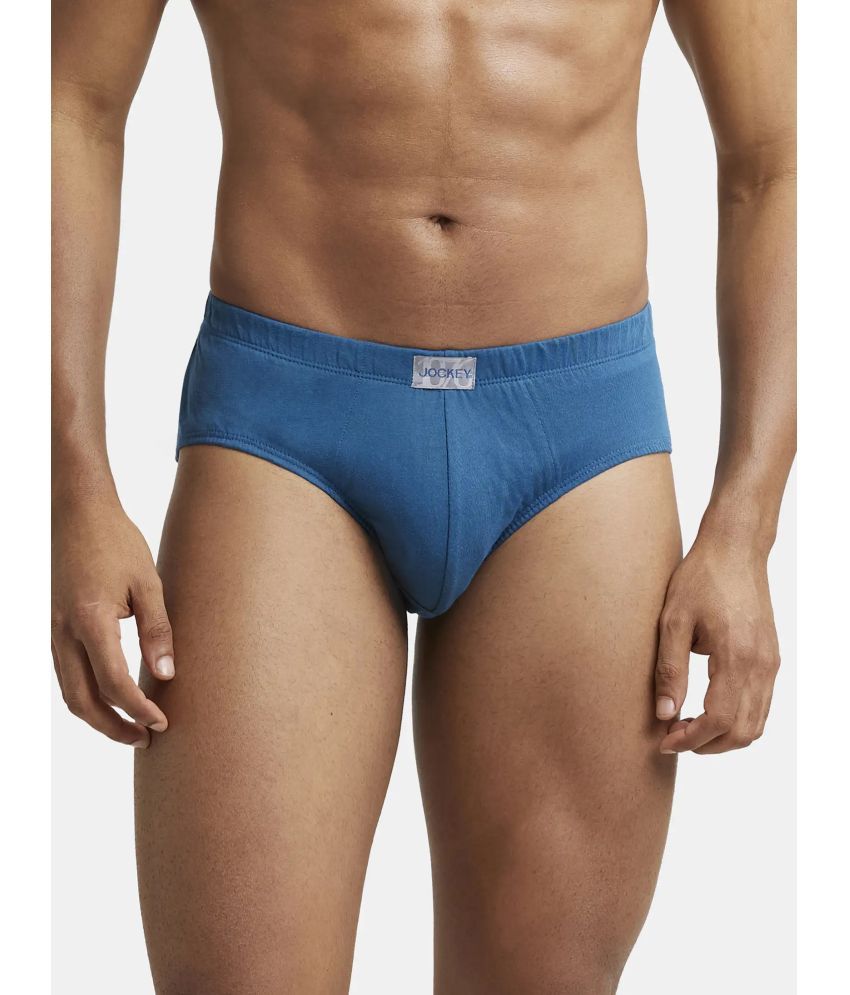     			Jockey 8035 Men Super Combed Cotton Solid Poco Brief - Seaport Teal