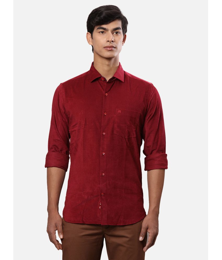     			Raymond Cotton Blend Regular Fit Solids Full Sleeves Men's Casual Shirt - Red ( Pack of 1 )