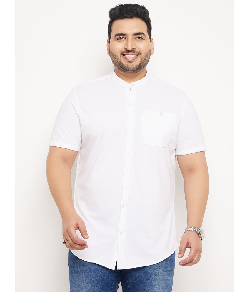     			Club York Cotton Blend Regular Fit Solids Half Sleeves Men's Casual Shirt - White ( Pack of 1 )