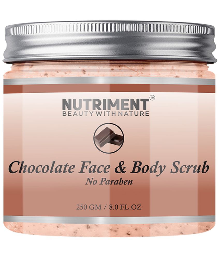     			Nutriment Chocolate Face And Body Scrub For Men & Women ( Pack of 1 ) - 250gm