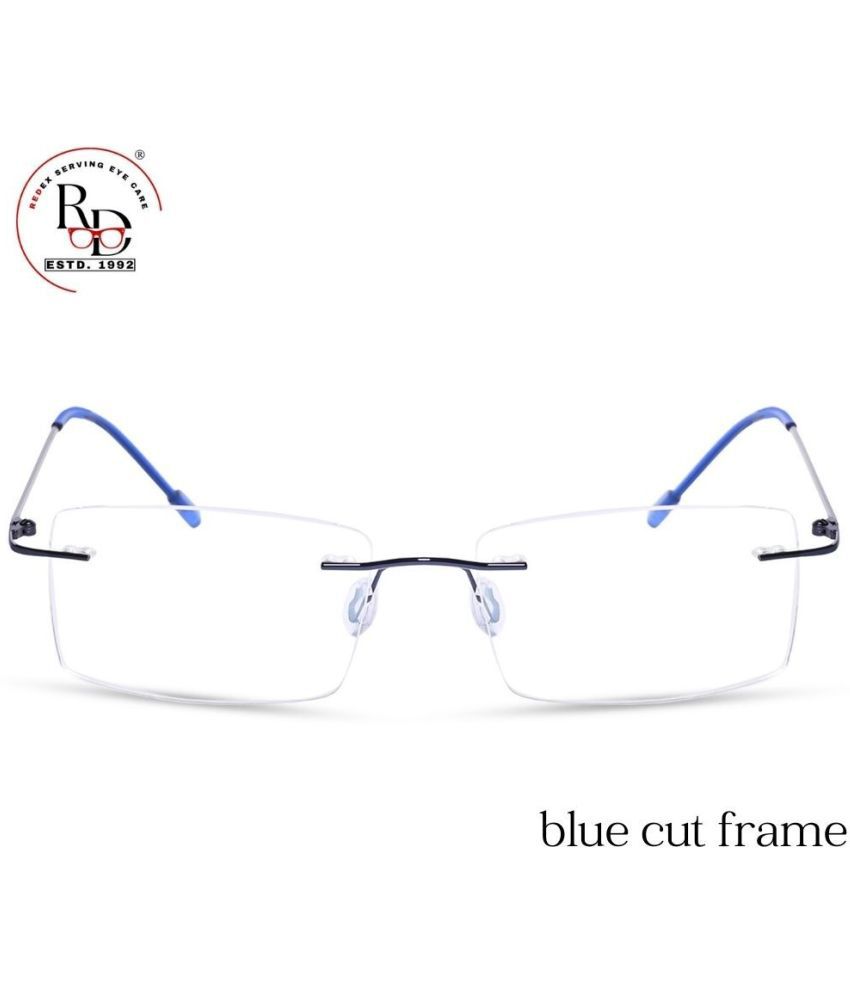     			Redex Blue Rectangular Eyeglass Frame ( Pack of 1 )