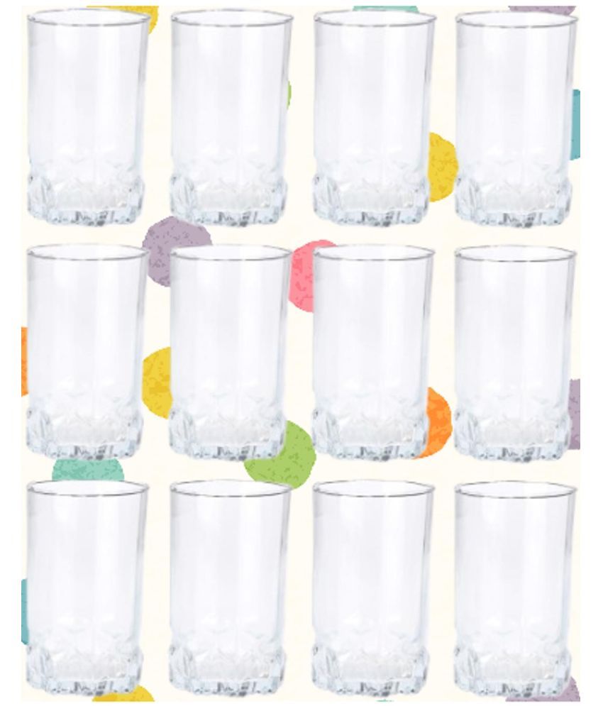     			Somil Drinking Glass Glass Glasses Set 300 ml ( Pack of 12 )