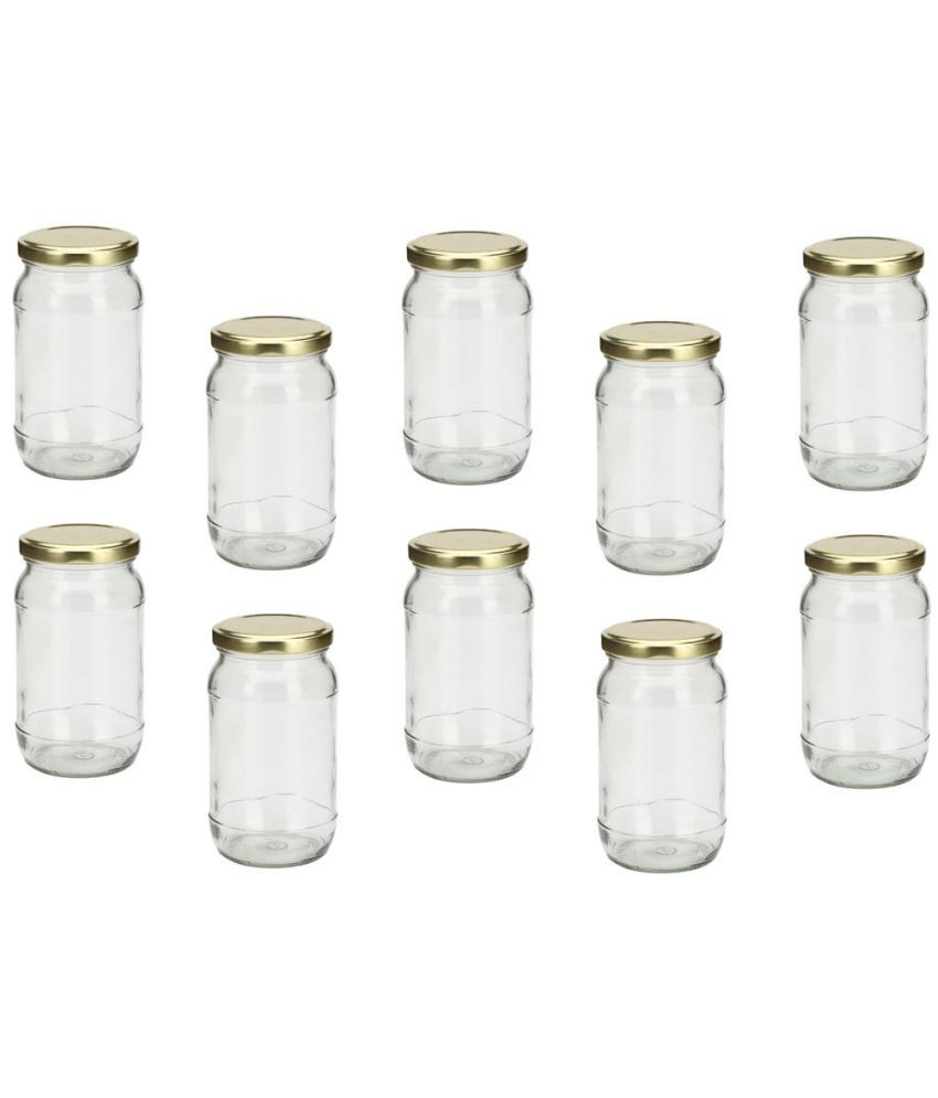     			Somil Glass Container Jar Glass Transparent Utility Container ( Set of 10 )