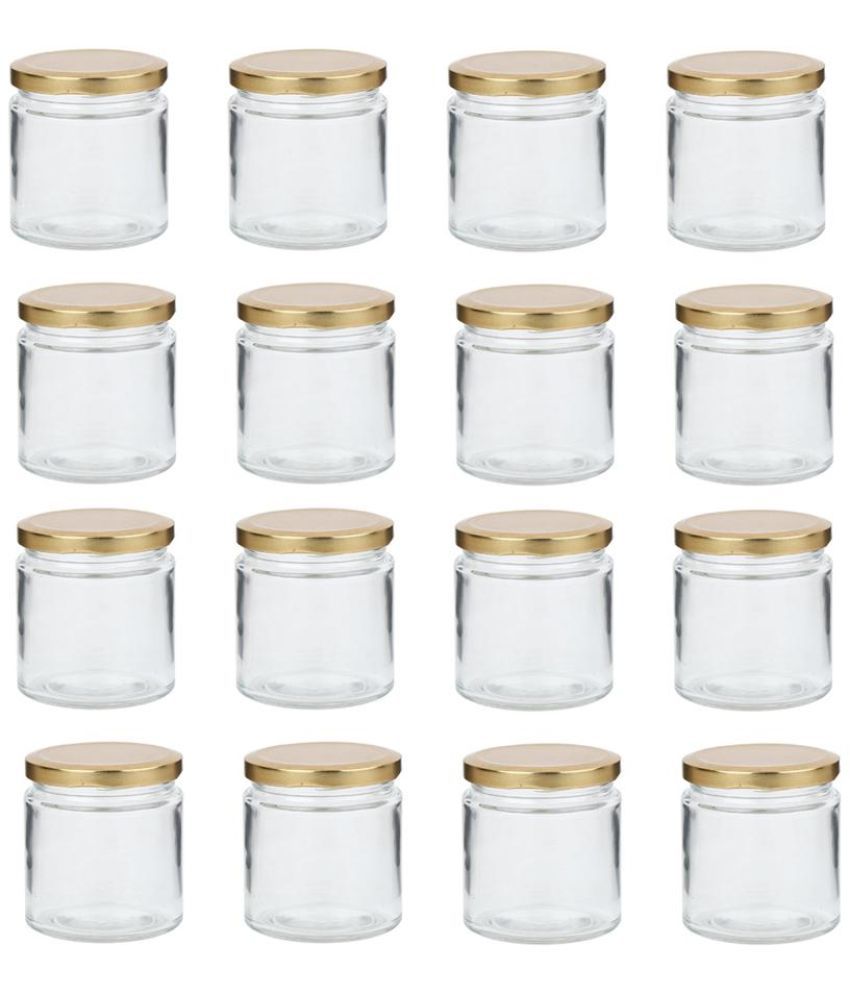     			Somil Glass Container Jar Glass Transparent Utility Container ( Set of 16 )