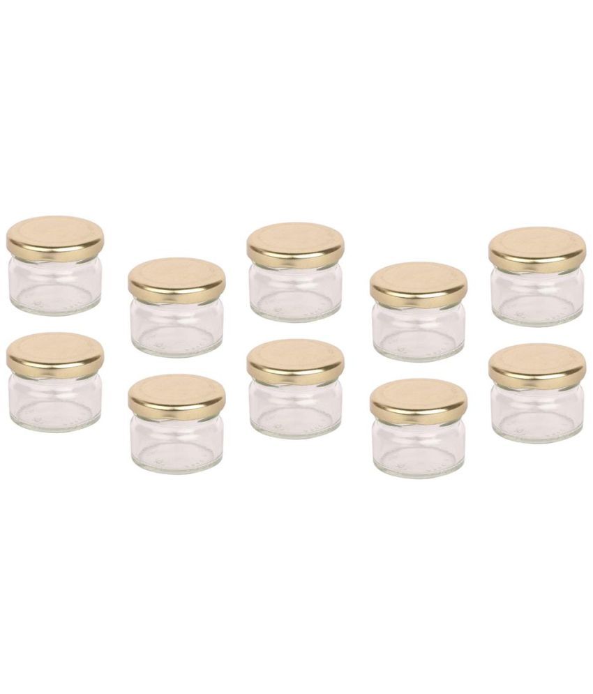     			Somil Glass Container Jar Glass Transparent Utility Container ( Set of 10 )