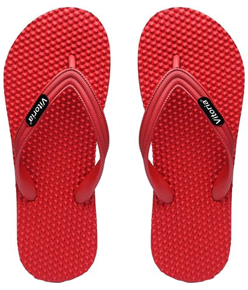     			vitoria Red Men's Massage Flip Flop