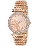 Viser Rose Gold Metal Analog Womens Watch