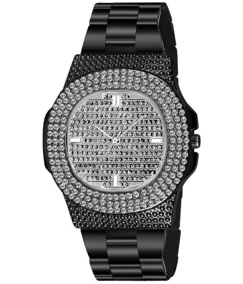     			DIGITRACK Black Stainless Steel Analog Men's Watch