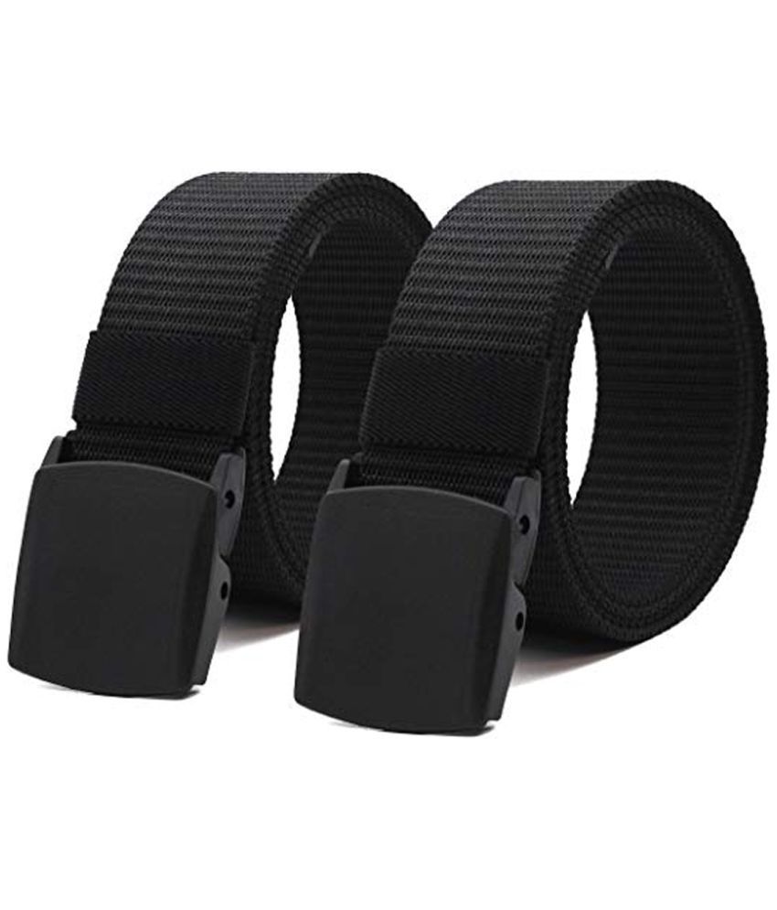     			Edifier - Multi Canvas Men's Casual Belt ( Pack of 2 )