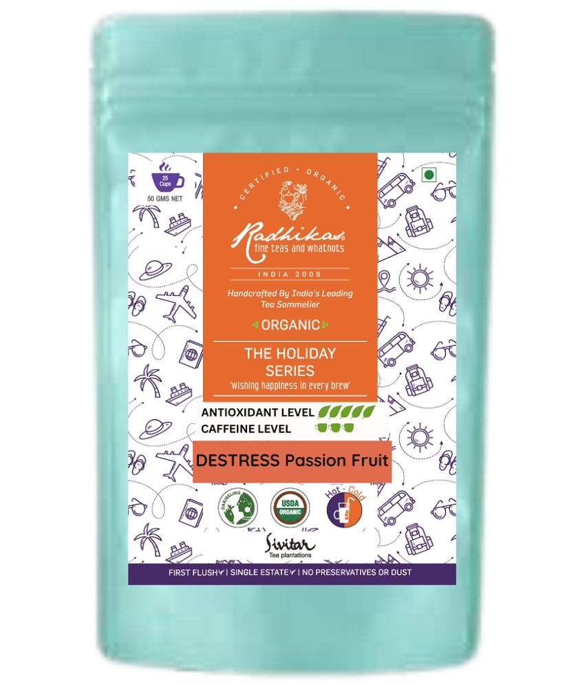     			RADHIKAS FINE TEAS AND WHATNOTS Darjeeling Tea Loose Leaf DESTREES Passion Fruit 50 gm