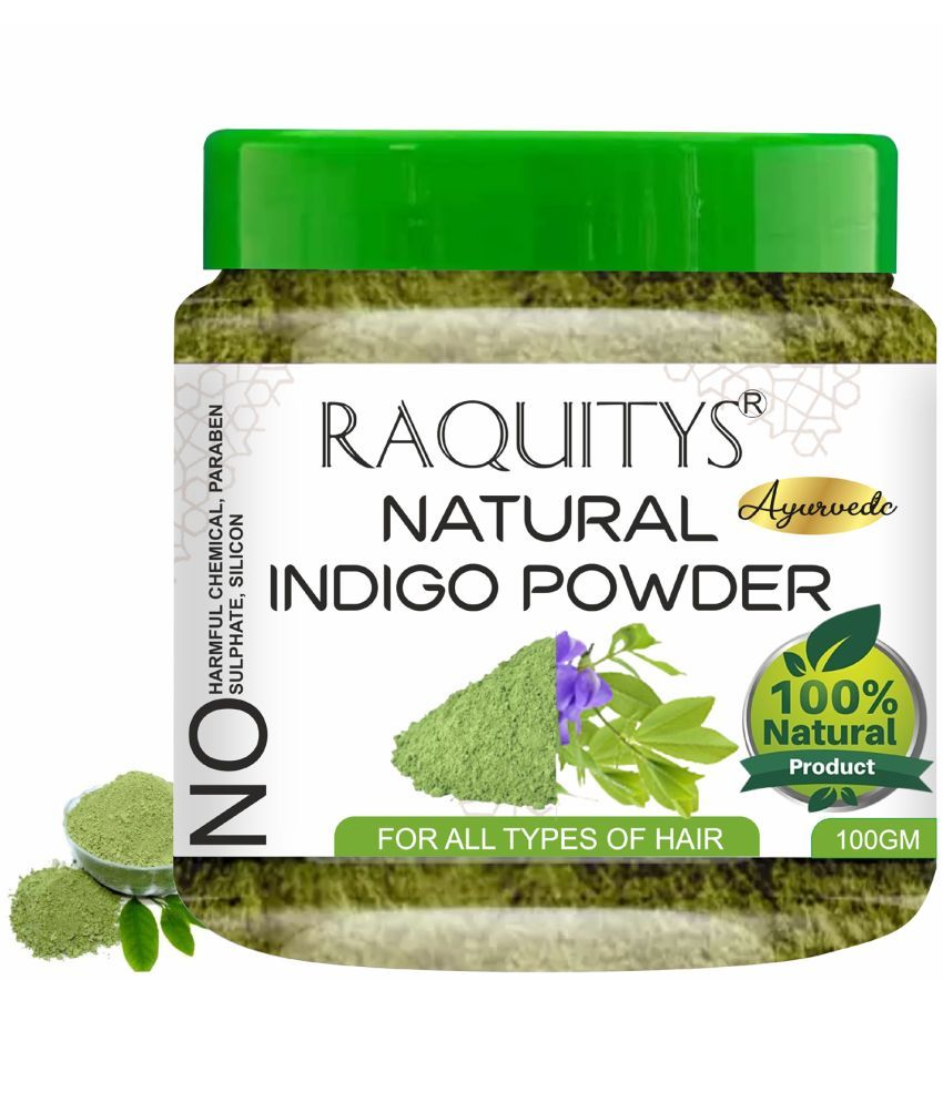     			RAQUITYS Indigo Powder for Hair - 100% Natural color 100g