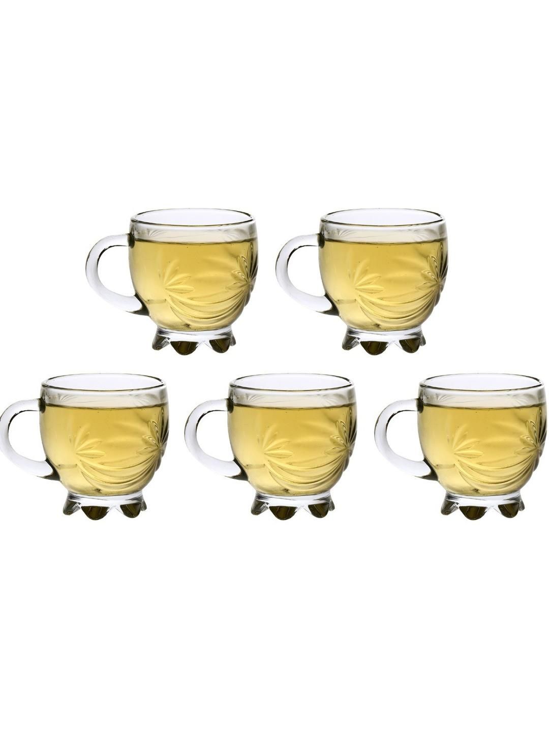     			Somil Glass Coffee & Tea Cup Solid Glass Tea Set 100 ml ( Pack of 5 )