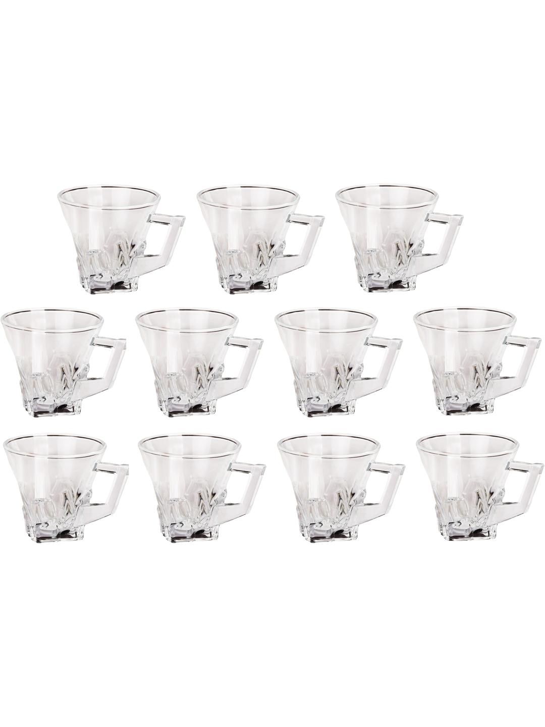     			Somil Glass Coffee & Tea Cup Solid Glass Tea Set 100 ml ( Pack of 10 )