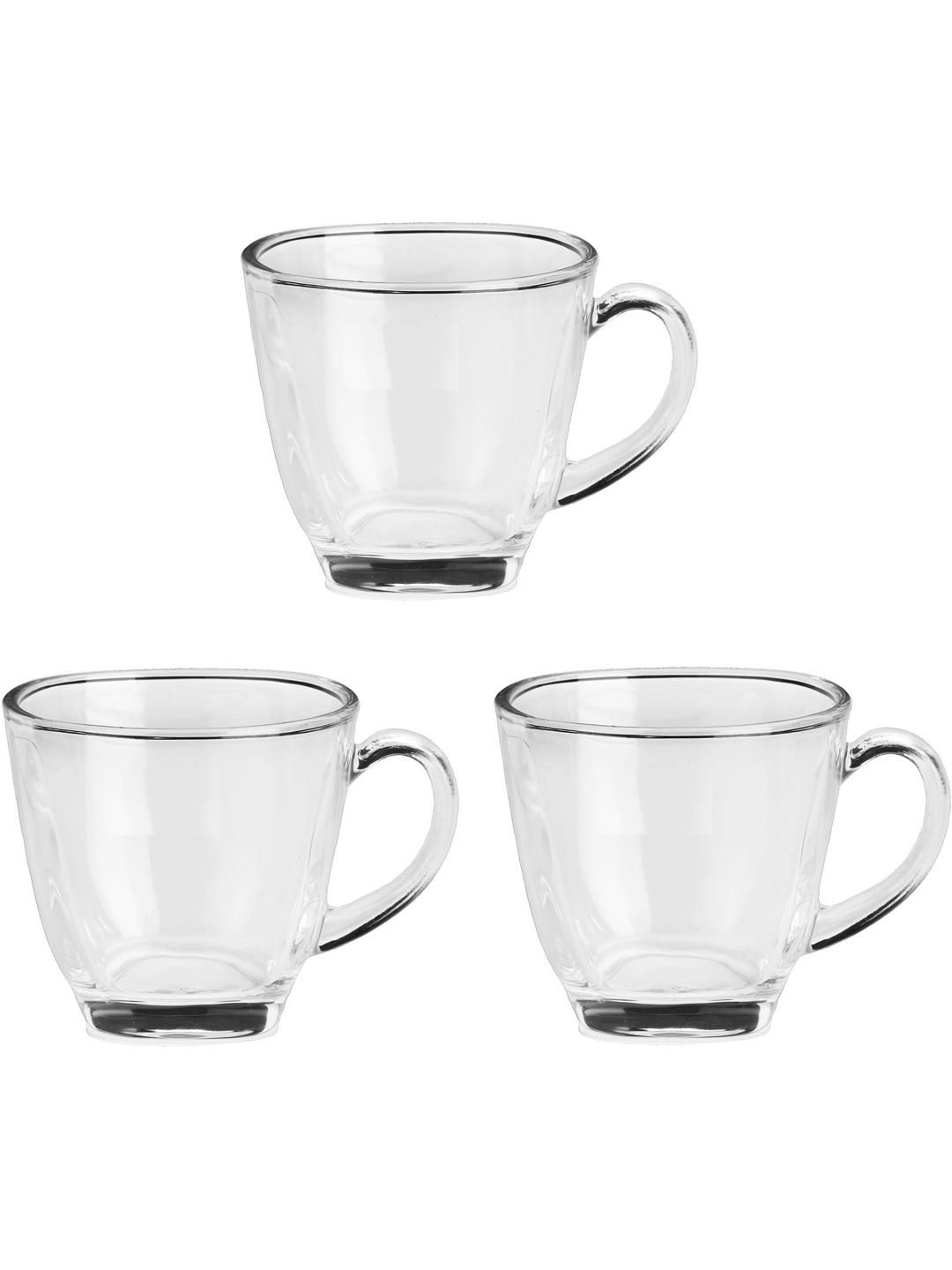     			Somil Glass Coffee & Tea Cup Solid Glass Tea Set 100 ml ( Pack of 3 )