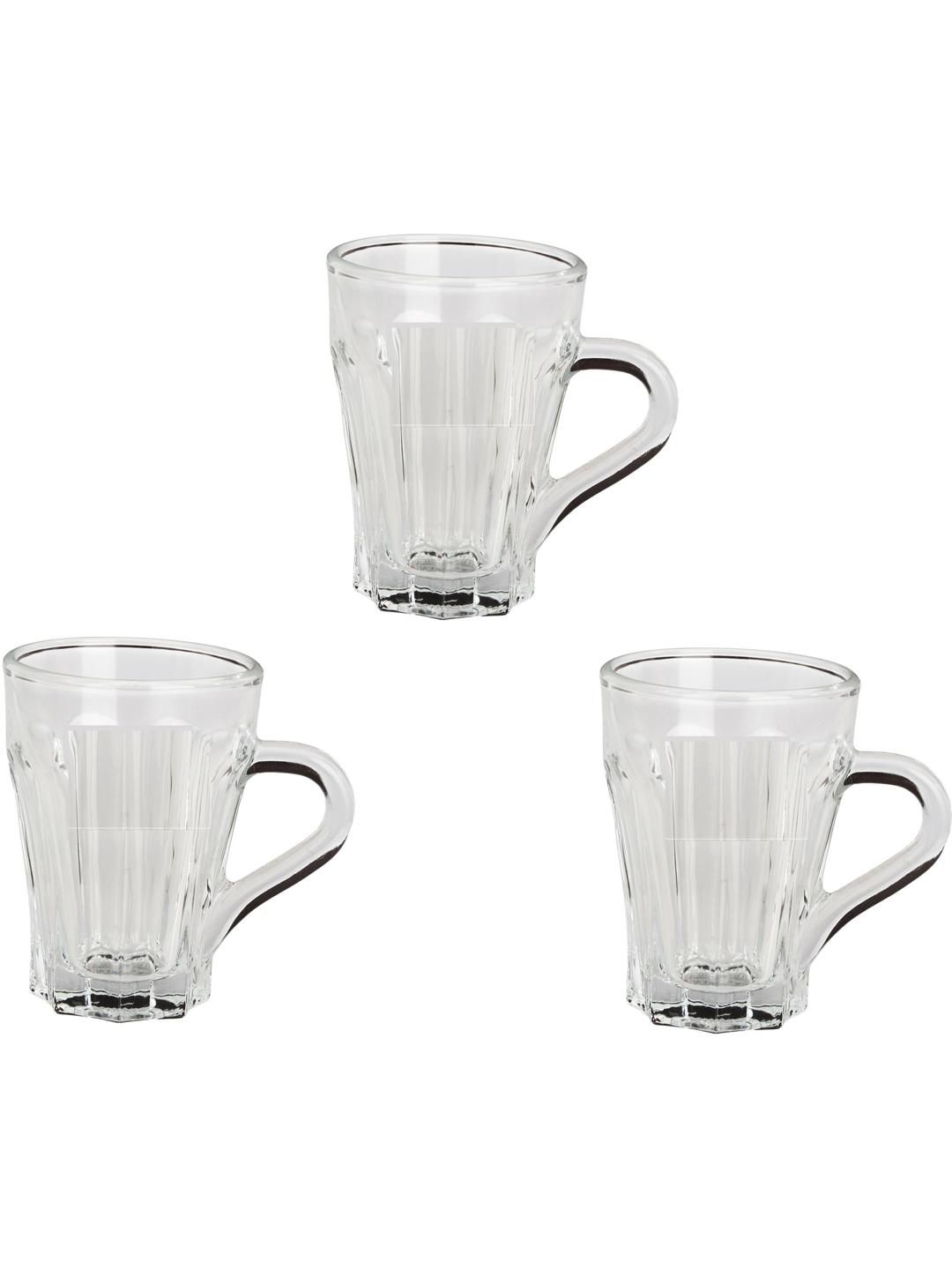     			Somil Glass Coffee & Tea Cup Solid Glass Tea Set 100 ml ( Pack of 3 )